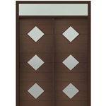 DSA Doors, Model: Flores 3-Lite-Diamond 8/0 E-04-T