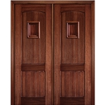 2 Panel V Grooved Arch Wood Speakeasy-2-80