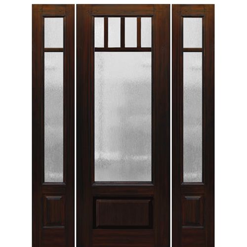 lite 5 wood door Panel 5 2, Cherry 1 1 Wood Lite SDL GlassCraft Craftsman